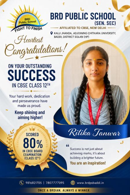 Ritika Tanwar – Class XII